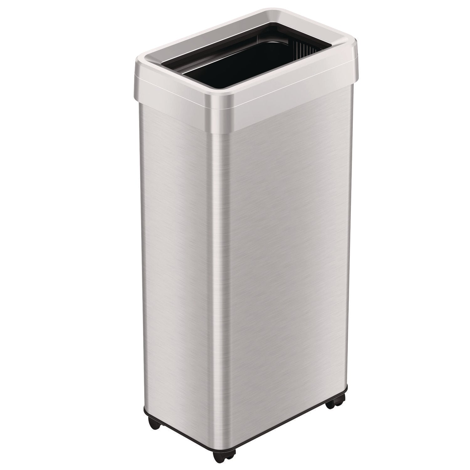 hls-commercial-r-open-top-trash-can-with-wheels-21-gal-plastic-stainless-steel-silver-hlmhls21uotm_1